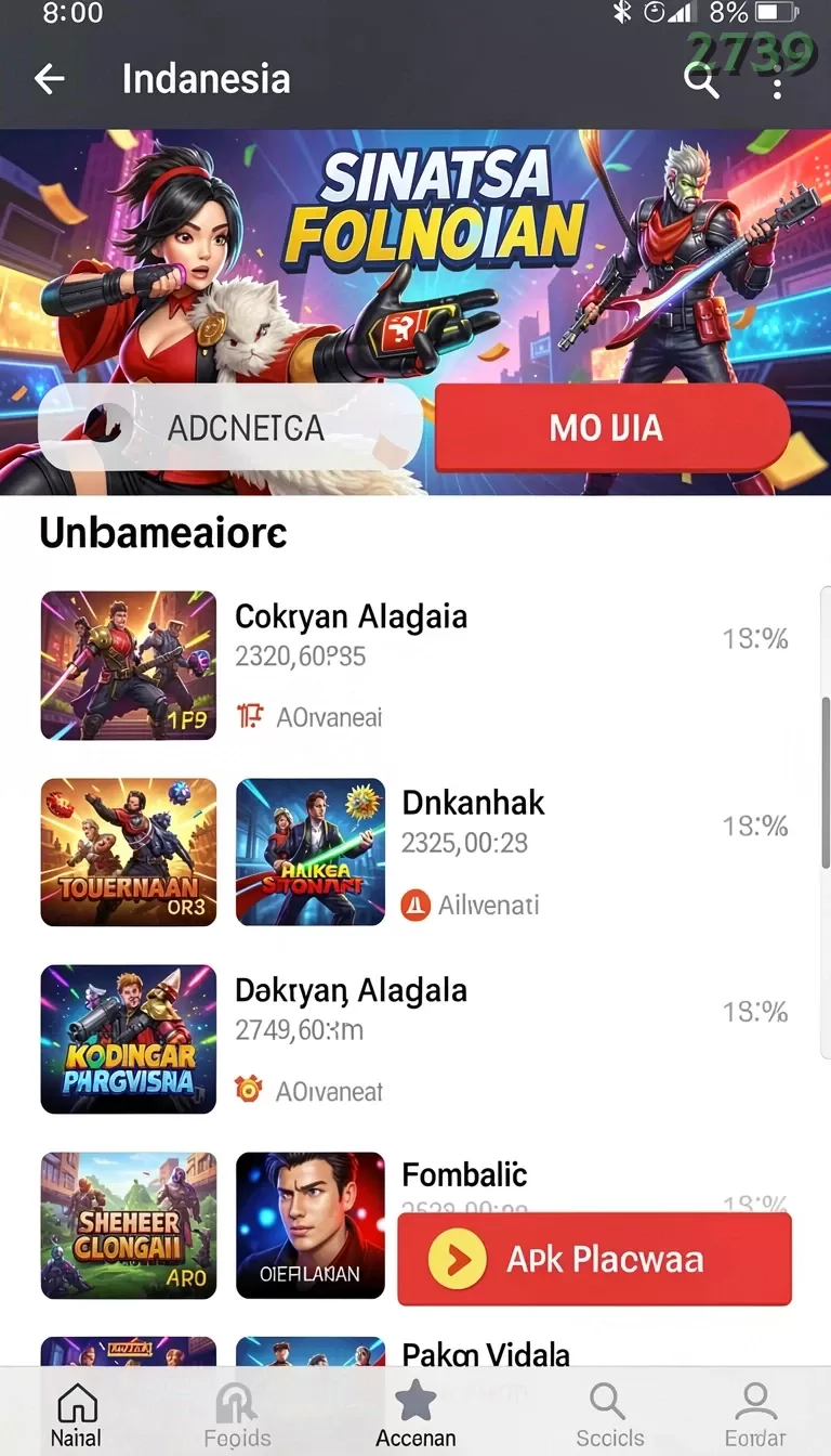 Cuplikan layar WINTER4D — menu navigasi